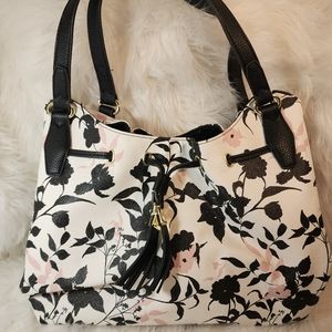 Liz Claiborne Large 3 Compartment Spring Shoulder Bag